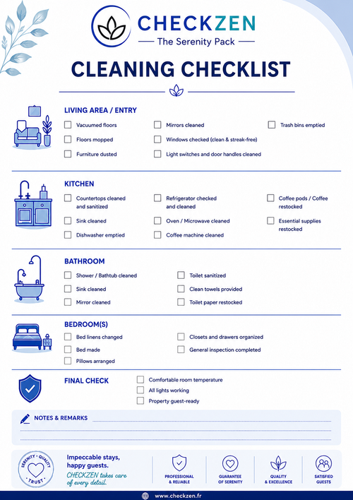 Checklist Ménage